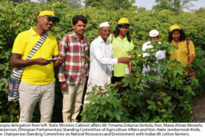 African Delegation Visists Indian Bt Cotton Farmers
